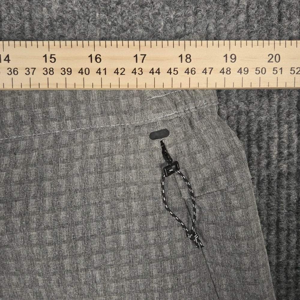 The North Face Tekware Grid Fleece Pants Mens‎ XL Grey Textured Hiking Trousers